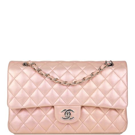 chanel iridescent pink flap bag|pink chanel bag 2020.